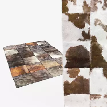 Patchwork Area Rug 3D model image 1 