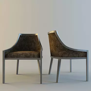 Elegant SELVA Dining Chair 3D model image 1 