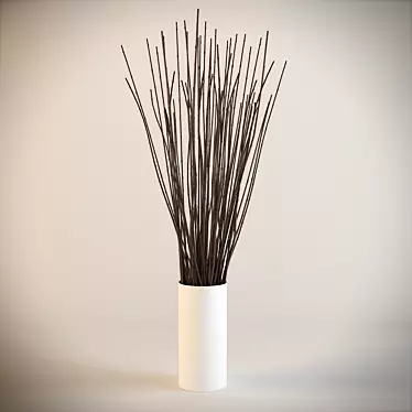 Modern Twig Vase - 210cm 3D model image 1 