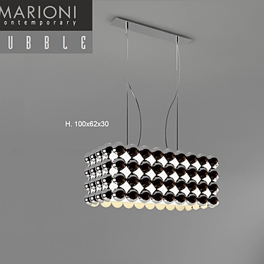 Height 100cm, 62x30cm. 
Marioni Bubble Sculpture 3D model image 1 