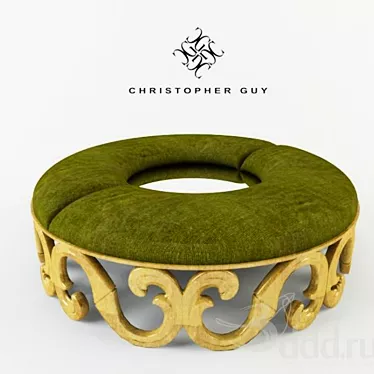 Elegant Gold Accent Chair | Christopher Guy 3D model image 1 