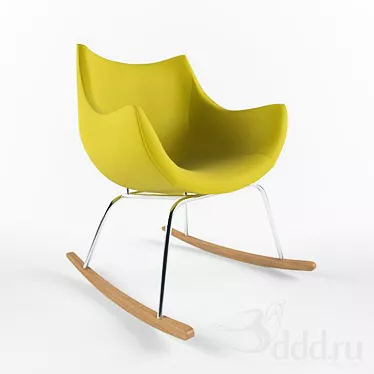 Modern Rocking Chair: DePadova Basket 3D model image 1 