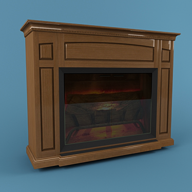 Elegant Avignon Fireplace 3D model image 1 