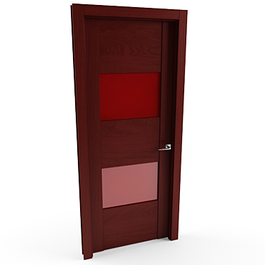 Modern Quadro_6015_dbr Door 3D model image 1 