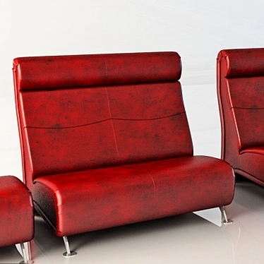 Modular Ottoman Set 3D model image 1 