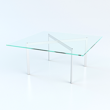 Elegant Barcelona Coffee Table 3D model image 1 