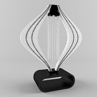 Modern Torchiere Floor Lamp 3D model image 1 