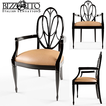 Bizzotto Chair: Art Deco Style 3D model image 1 