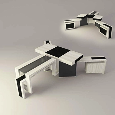 Modern Minimalist Table 3D model image 1 