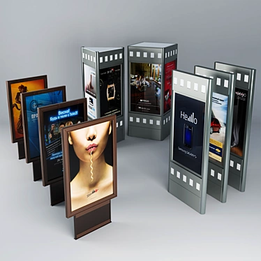 3dsMax 2011 (Vray 1.5 SP5) Advertising Stands 3D model image 1 