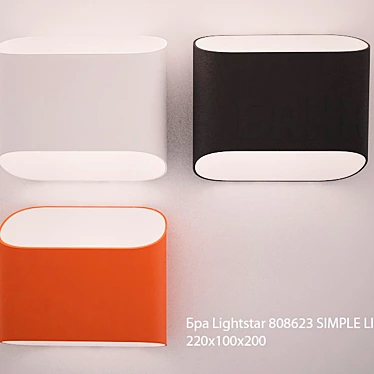 SIMPLE LIGHT Wall Sconce 3D model image 1 