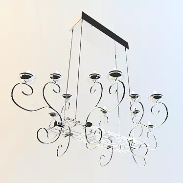 Illuminating Elegance: Icone Pendant Chandelier 3D model image 1 