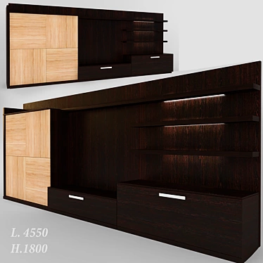 Sleek TV Stand | Modern Design 3D model image 1 