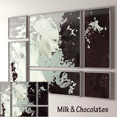 Delicious Milk Chocolate Assortment 3D model image 1 