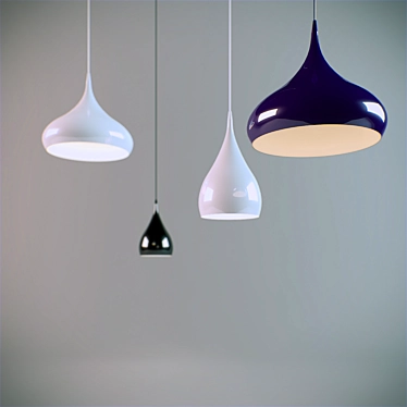 Spinning BH1, D25 Pendant Light 3D model image 1 