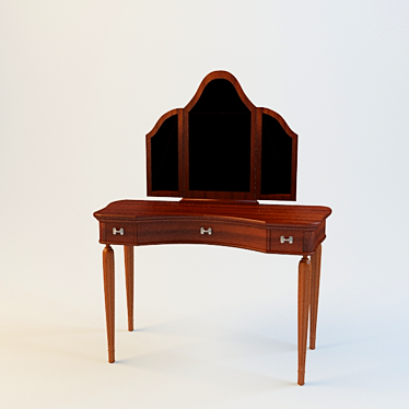 Chic Cavio Vanity Table 3D model image 1 