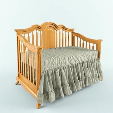 Romina Cleopatra Toddler Bed 3D model image 1 