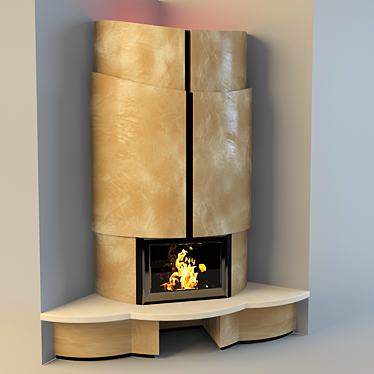Corner Flame: Beautiful and Cozy 3D model image 1 