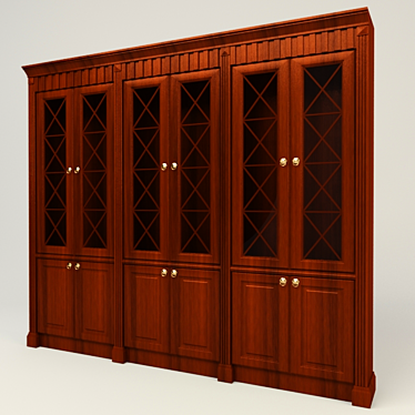 Elegant Bookshelf Solution 3D model image 1 