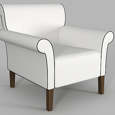 Elegant Architema Lara Chair 3D model image 1 