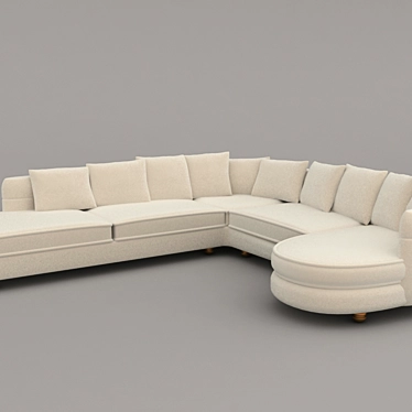 Cozy Corner Sofa 3D model image 1 