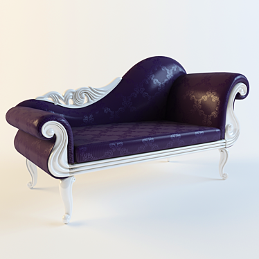 Elegant Vintage Sofa 3D model image 1 