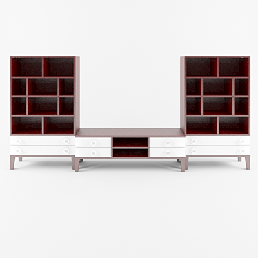 Neopolis CASA TV Wall Unit 3D model image 1 