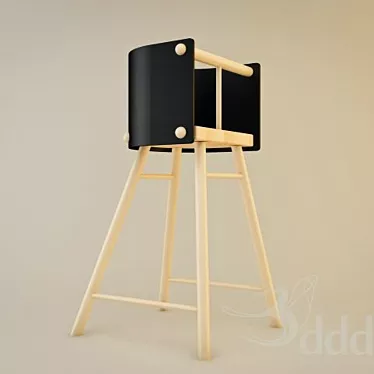 Ben af Schulten Baby Chair 616: Style Meets Comfort 3D model image 1 