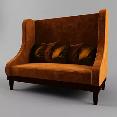 Cafe Sofa: Elegant Seating for Your Space 3D model image 1 