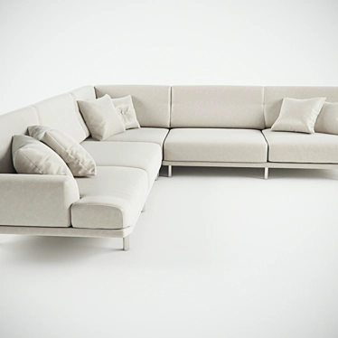 Stylish Italian Sofa: Giovannetti Boss 3D model image 1 