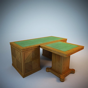 Classic Briefing Table 3D model image 1 