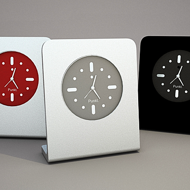 Minimalist Table Clock Punkt 3D model image 1 