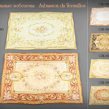 Versailles Handmade Aubusson Tapestries 3D model image 1 