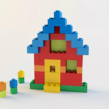 Lego House from Set 5529 3D model image 1 