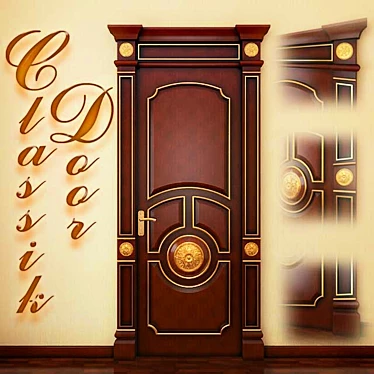 Title: Classic Custom Door 3D model image 1 
