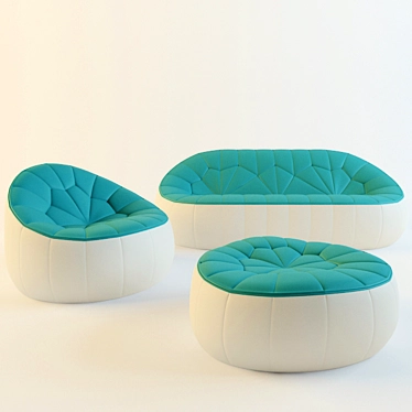 Ligne Roset Ottoman: Elegant and Stylish Footrest 3D model image 1 