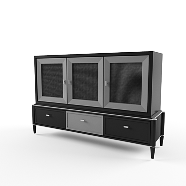 Modern TV stand 3D model image 1 