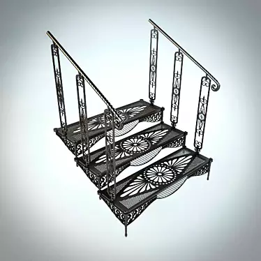 Forged stairs and balusters