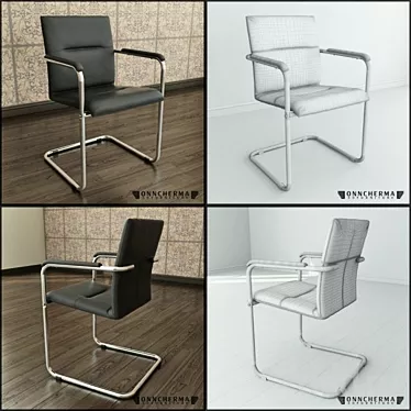 Elegant Comfort Chair: High-Detailed 3D Model 3D model image 1 