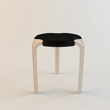 Sleek F600 Artek Stool 3D model image 1 