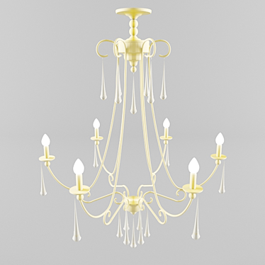 Luxury Crystal Chandelier Kolarz 3D model image 1 