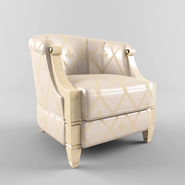 Luxury Turri T487P Chair 3D model image 1 