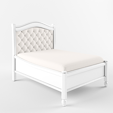 Classic Bed 3D model image 1 