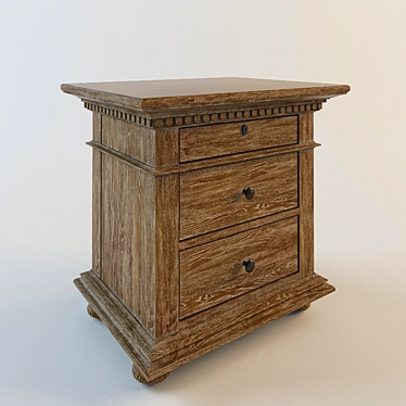 Elegant Nightstand: Restoration Hardware 3D model image 1 