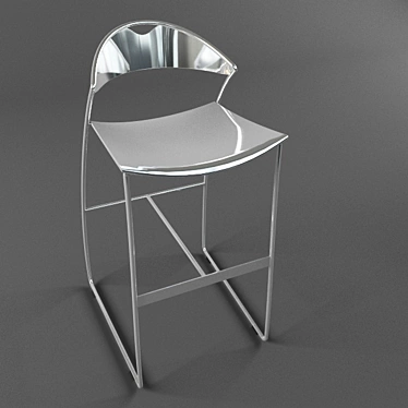 2004 Metal Bar Stool 3D model image 1 