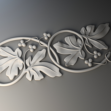 Ornamental Baguette Decor 3D model image 1 