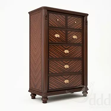 Farrington 7-Drawer Chest 3D model image 1 