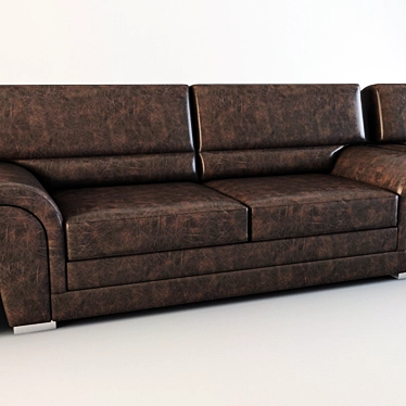 Polar Sofa Set: 3-Seater, Loveseat, Armchair 3D model image 1 