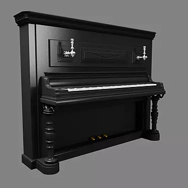 Melodic Masterpiece: Exquisite Grand Piano 3D model image 1 