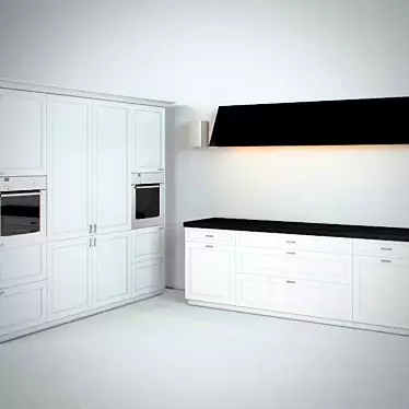 Sleek Siematic Kitchen Design 3D model image 1 
